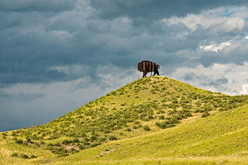 Bison Sign, WY/CO Border
